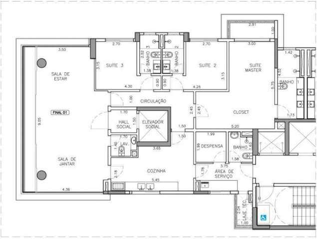 Apartamento de luxo à venda com 3 quartos, 180m² - Jardim,Santo André